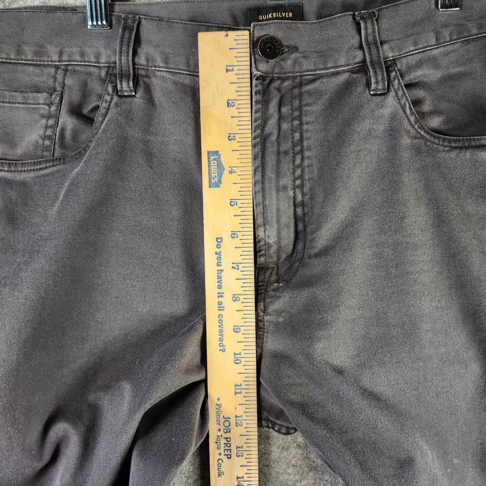 Quiksilver Jeans Revolver Straight Fit Pockets Stretch Men 40x30 Gray Y2K Skater - Picture 7 of 16